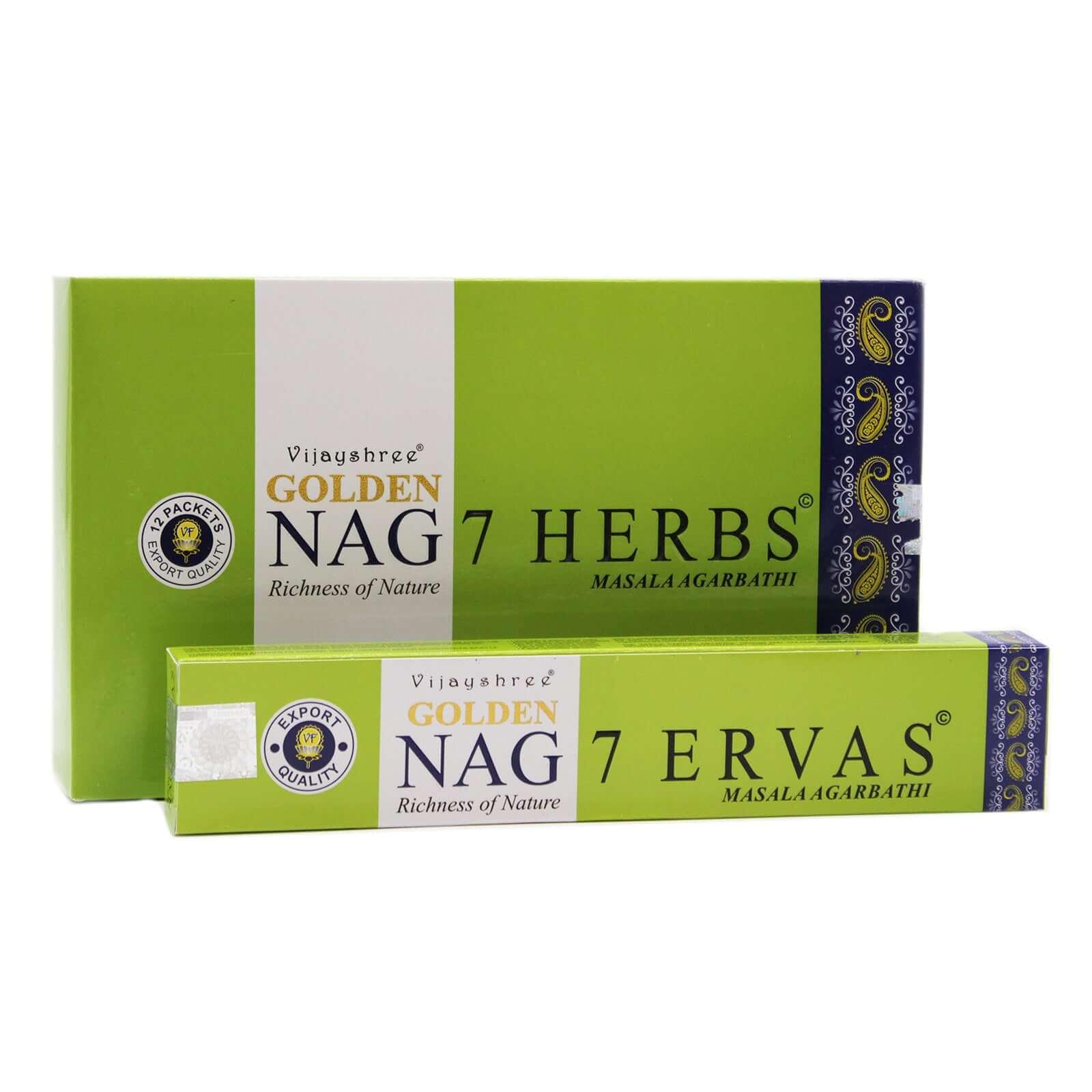 7 Herbs Golden Nag Incense Sticks