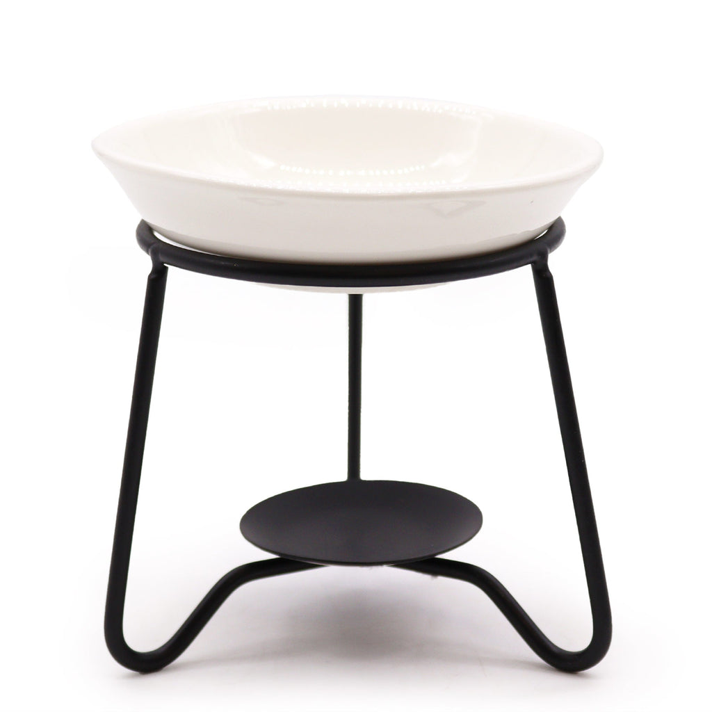 Ceramic & Metal Wax Melt Oil Burner with Stand