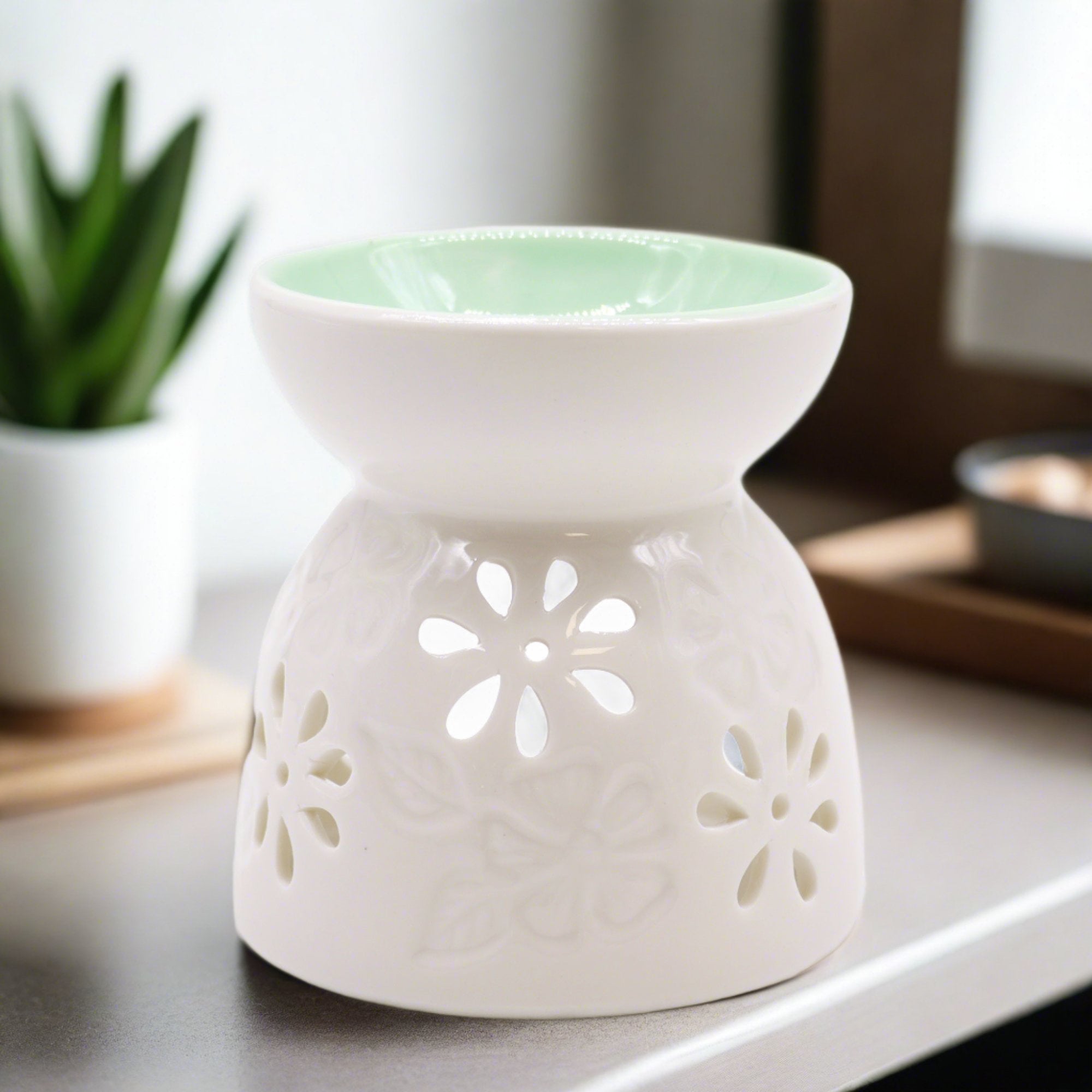 Teal Topped Wax / Oil Burner