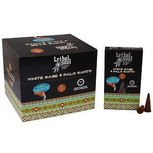 White Sage + Palo Santo Backflow Incense Cones - 10 Cones